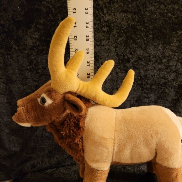 Wild Republic Cuddlekins Elk Standing 12” Plush - Picture 6 of 7
